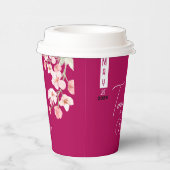 Bloem wijn papieren bekers (Rechts)