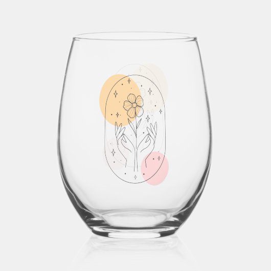 Bloem Wijnglas Zonder Voet (Voorkant)