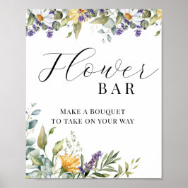 Bloem Wilde Bloem | Weide Bloemstuk | Bloemen Bar Poster