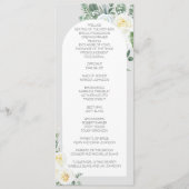 Bloem Wit Bloemstuk Lang Programma Programmakaart (Voorkant)