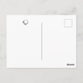 Bloem, wit en zwart briefkaart (Achterkant)