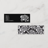 bloem_wit mini visitekaartje (Voorkant / Achterkant)