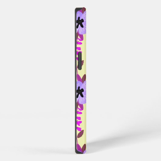Bloem wit patroon iPhone hoesje (Rechterkant)
