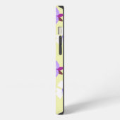 Bloem wit patroon iPhone hoesje (Linkerkant)