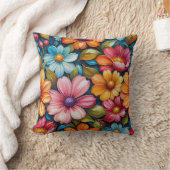Bloem Worp Kussen (Deken)