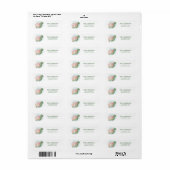 Bloem Zeeschildpad Retouradres Etiket (Full Sheet)