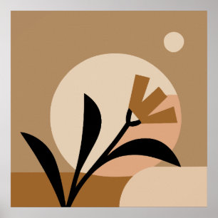 Bloem Zon Boho Poster