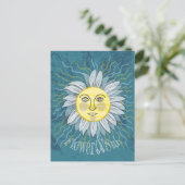 Bloem & Zon - Natuur Briefkaart (Staand voorkant)