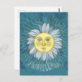 Bloem & Zon - Natuur Briefkaart (Voorkant / Achterkant)