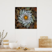 'Bloem zon' Poster (Keuken)