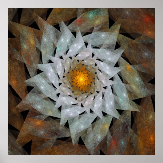 'Bloem zon' Poster (Voorkant)