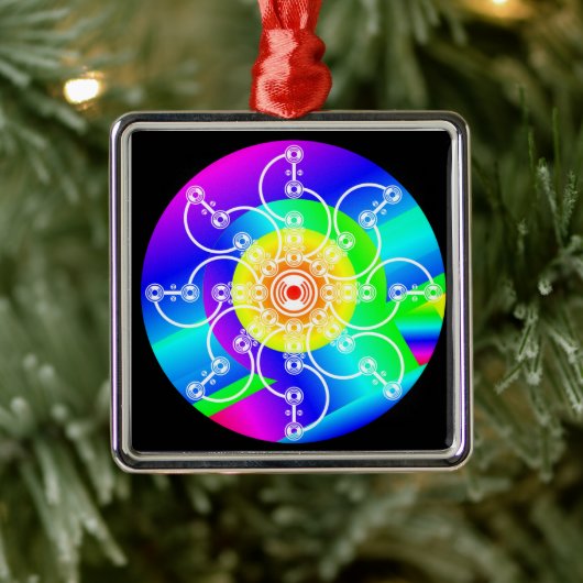 Bloem zonnebrandmiddel metalen ornament (Boom)