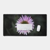 Bloem zonnehoed in bloei bureaumat (Keyboard & Muis)