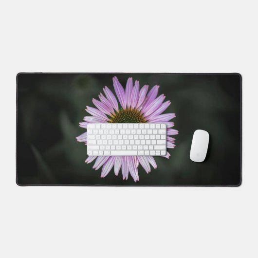 Bloem zonnehoed in bloei bureaumat (Keyboard & Muis)