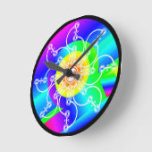 Bloem Zonneschijn Acryl Wandklok (Hoek)