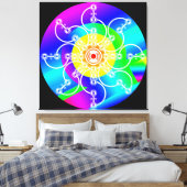 Bloem Zonneschijn Uitgerekt Canvasprint Canvas Afdruk (Insitu (Slaapkamer))
