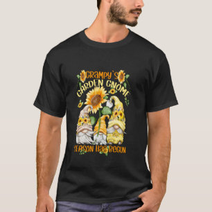 Bloem Zonnewijzer Kabouters Citaat Voor Tuinman Op T-shirt