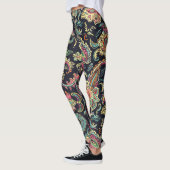 Bloem Zwart Paisley Leggings (Links)