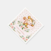 Bloemaap Baby shower Wild One Birthday Servet (Hoek)