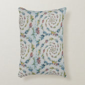 Bloemaccent geborsteld polyester kussen (Voorkant(Verticaal))