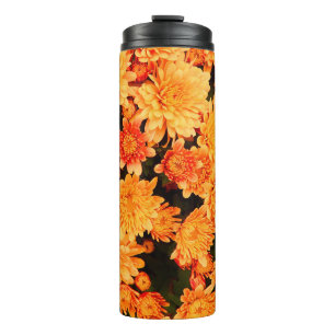 Bloemachtergrond bloemen thermosbeker