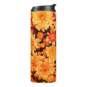 Bloemachtergrond bloemen thermosbeker (Gedraaid links)
