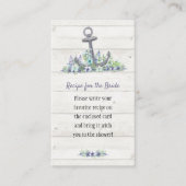 Bloemachtige Anker Bruidsdouche Informatiekaartje (Voorkant)