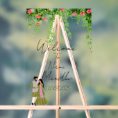 Bloemacryl Mendhi teken Acryl Bord (Neutraal)