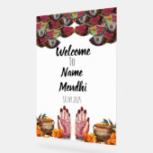 Bloemacryl Mendhi teken Acryl Bord (Hoek)