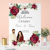 Bloemacryl Nikkah Acryl Bord (Huwelijk)