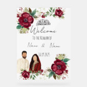 Bloemacryl Nikkah Acryl Bord (Voorkant)