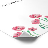 Bloemadvies en wensen voor pasgetrouwden poster (Hoek)