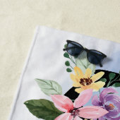 Bloemanker vrijgezellenfeest bruidsmeisje cadeau strandlaken (In situ)