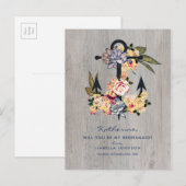 bloemanker | Wil je mijn bruidsmeisje zijn? Uitnodiging Briefkaart (Voorkant / Achterkant)