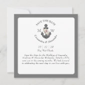 Bloemanker Wit Zilver Grijs Nautilus Trouw  Save The Date (Voorkant)