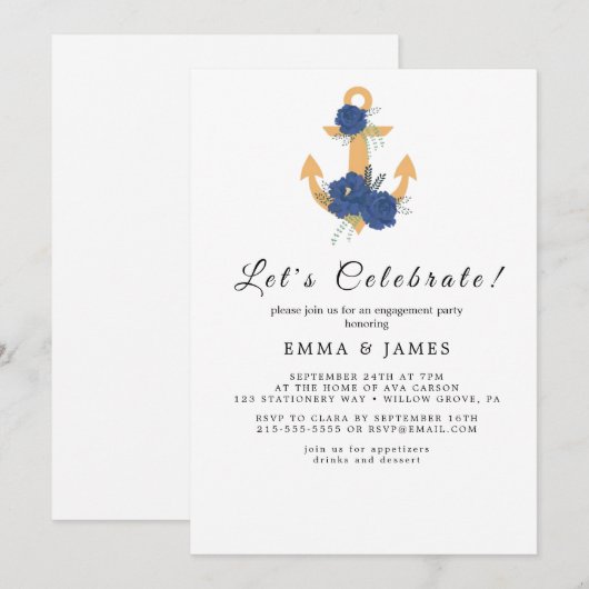 Bloemanker Zomerfeest Uitnodiging (Voorkant / Achterkant)