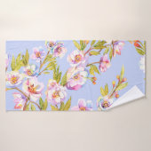 Bloemappel- en kersenbomen op b badhanddoek (Badhanddoek)