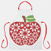 bloemappel schort (Voorkant)