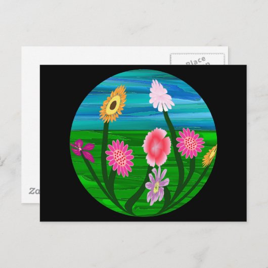 Bloemaquarium Briefkaart (Voorkant / Achterkant)