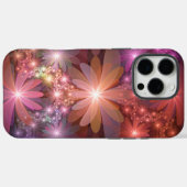 Bloembed kleurrijke glanzende abstracte fractale k Case-Mate iPhone case (Achterkant (horizontaal))