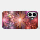 Bloembed kleurrijke glanzende abstracte fractale k Case-Mate iPhone case (Achterkant (horizontaal))