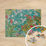 bloembed | Louis Valtat Legpuzzel<br><div class="desc">bloembed | Parterre de fleurs (1906) | Origineel kunstwerk van de Franse kunstenaar Louis Valtat (1869-1952). Het schilderij toont een kleurrijk abstract tuinlandschap in felturquoise,  groene en roze kleuren. Gebruik de ontwerpgereedschappen om aangepaste tekst toe te voegen of het afbeelding te personaliseren.</div>