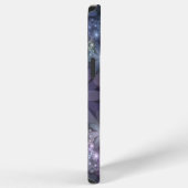 Bloembed trendy glanzende abstracte fractal kunst iPhone hoesje (Rechterkant)