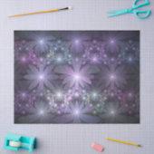 Bloembed trendy glanzende abstracte fractal kunst tissuepapier (Craft)