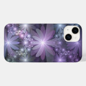 Bloembed Trendy Glanzende Abstracte Fractale Kunst Case-Mate iPhone Case (Achterkant (horizontaal))