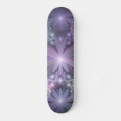 Bloembed Trendy Glanzende Abstracte Fractale Kunst Persoonlijk Skateboard (Voorkant)