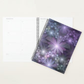 Bloembed Trendy Glanzende Abstracte Fractale Kunst Planner (Display)