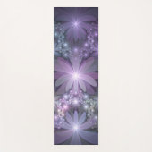 Bloembed Trendy Glanzende Abstracte Fractale Kunst Yogamat (Voorkant)