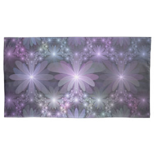 Bloembed Truendy Glanzende Abstracte Fractale Kuns Kussensloop