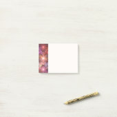 Bloembed van bloemen Kleurrijke Glanzende Abstract Post-it® Notes (Op bureau)